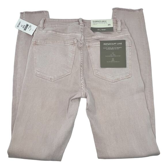 NWT DL1961 Florence Ankle Mid Rise Instasculpt Skinny Camellia Jean Size 23 - Picture 4 of 10